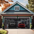 Premium Garage Door Screen for 2 Car Garage 16x7ft - Durable Mesh