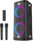 TONOR Karaoke Machine Portable PA System - Powerful Battery & Lights