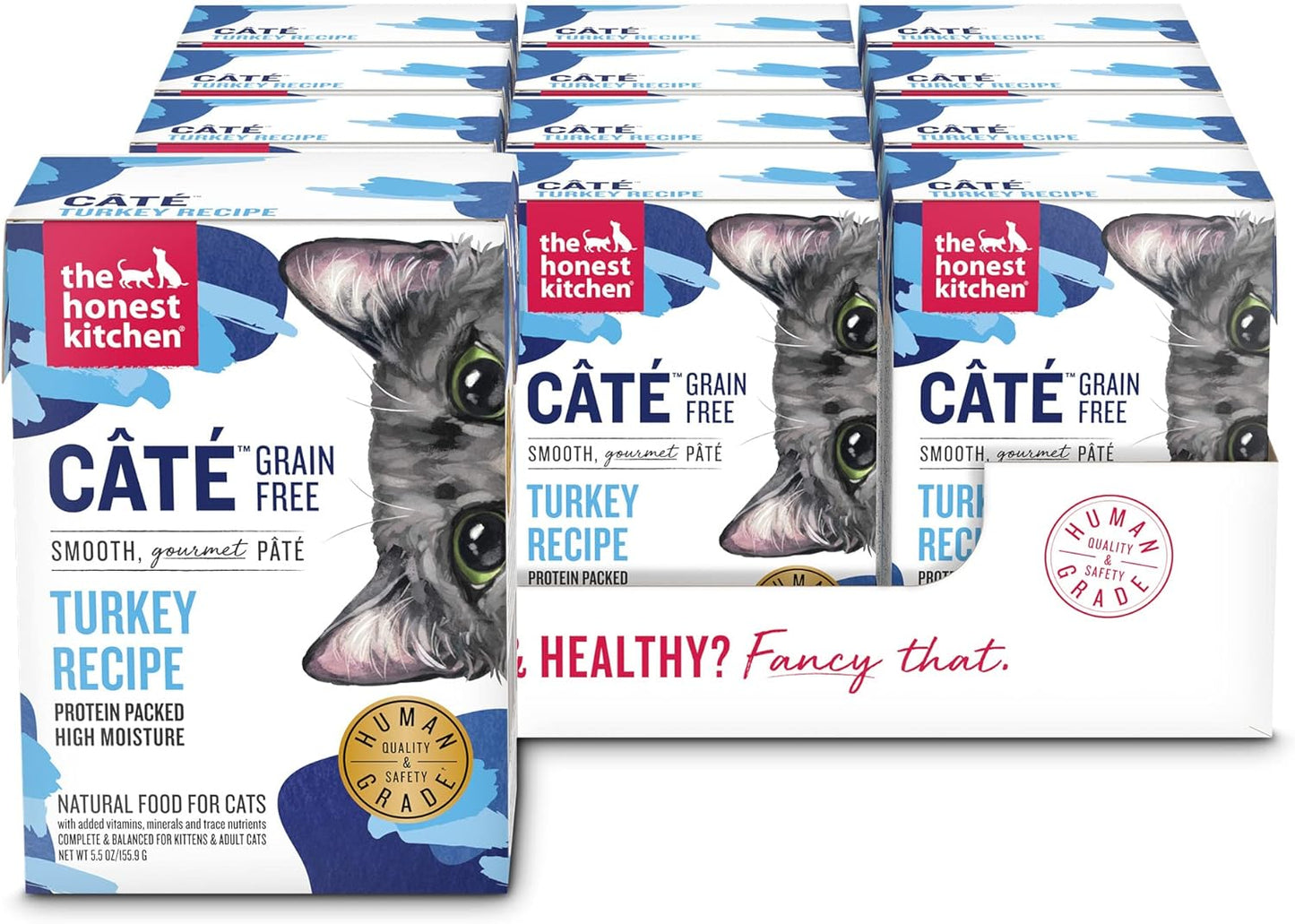 Grain Free Turkey Pate Wet Cat Food for Kittens & Adults