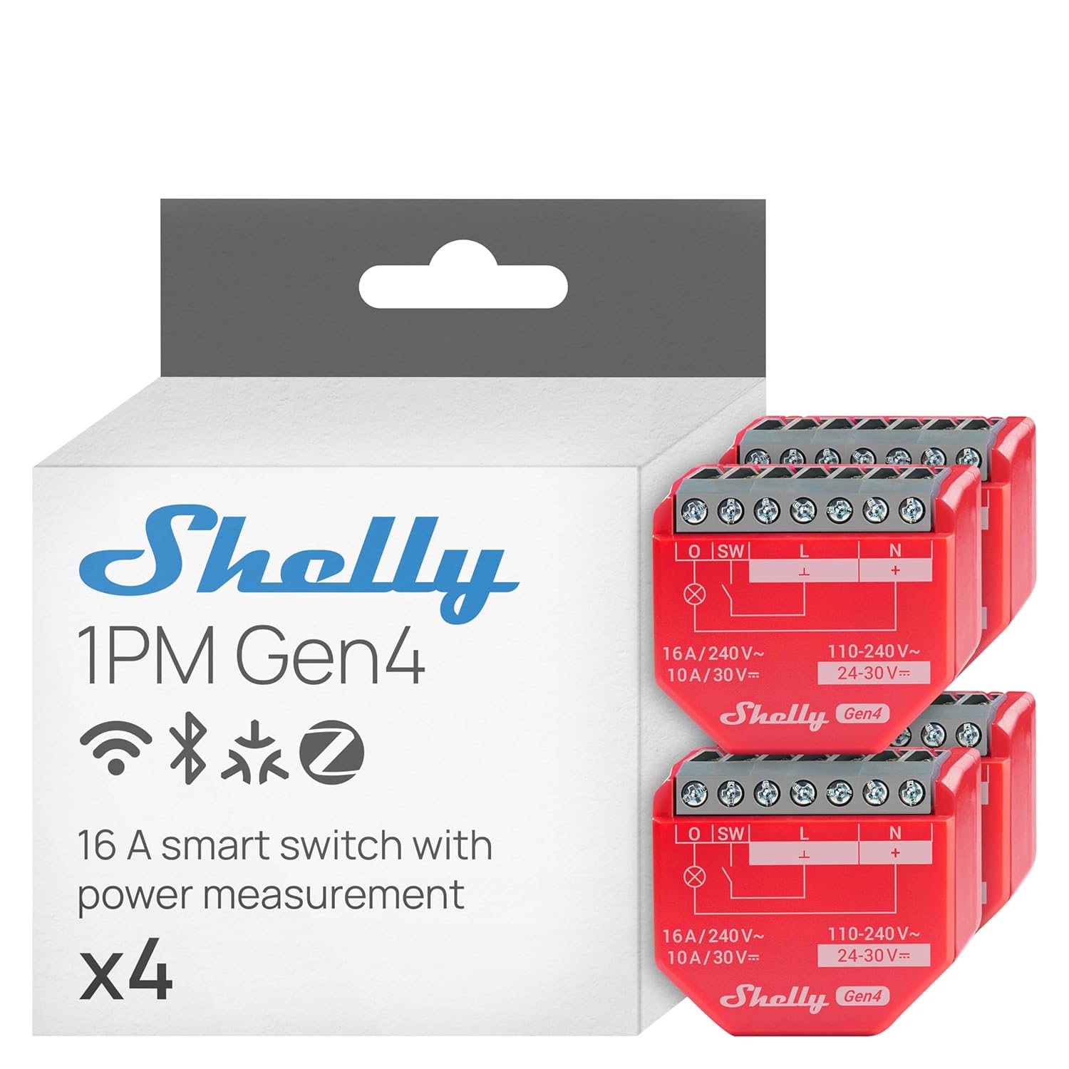 Shelly 1PM Gen4 Smart Relay Switch for Home Automation Needs