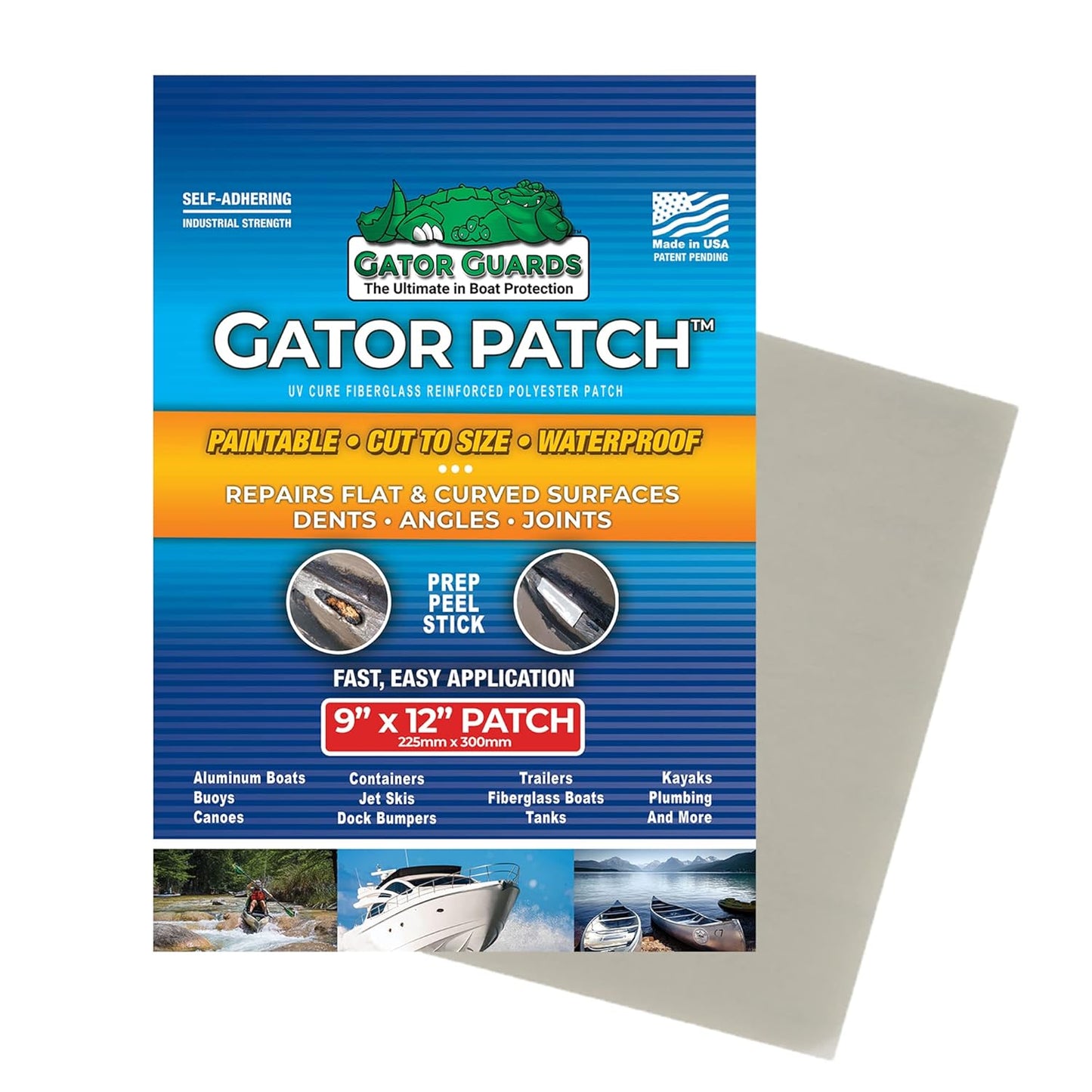 Gator Patch Fiberglass Repair Patch for Holes and Cracks
