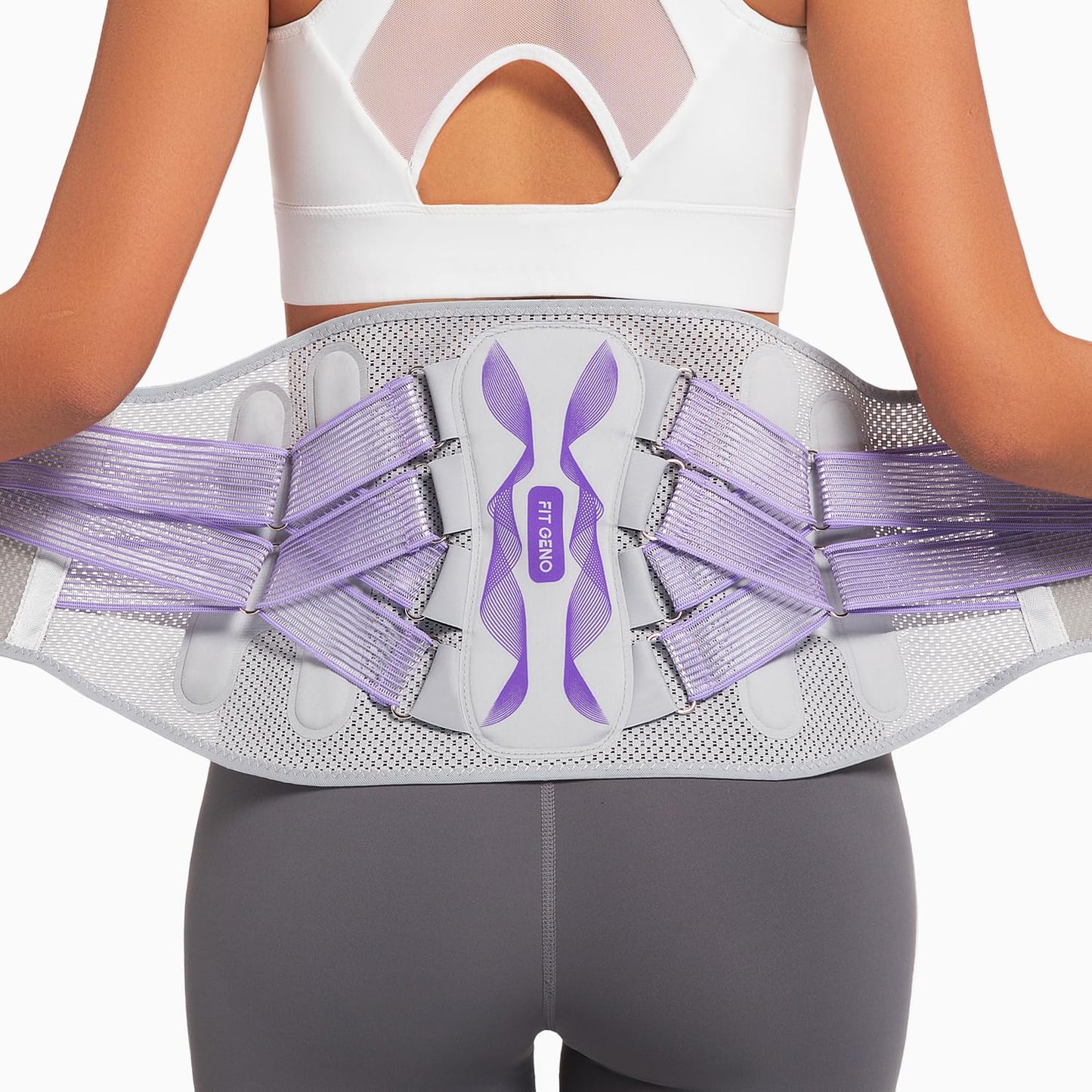 Fit Geno Back Brace for Lower Back Pain Relief and Support