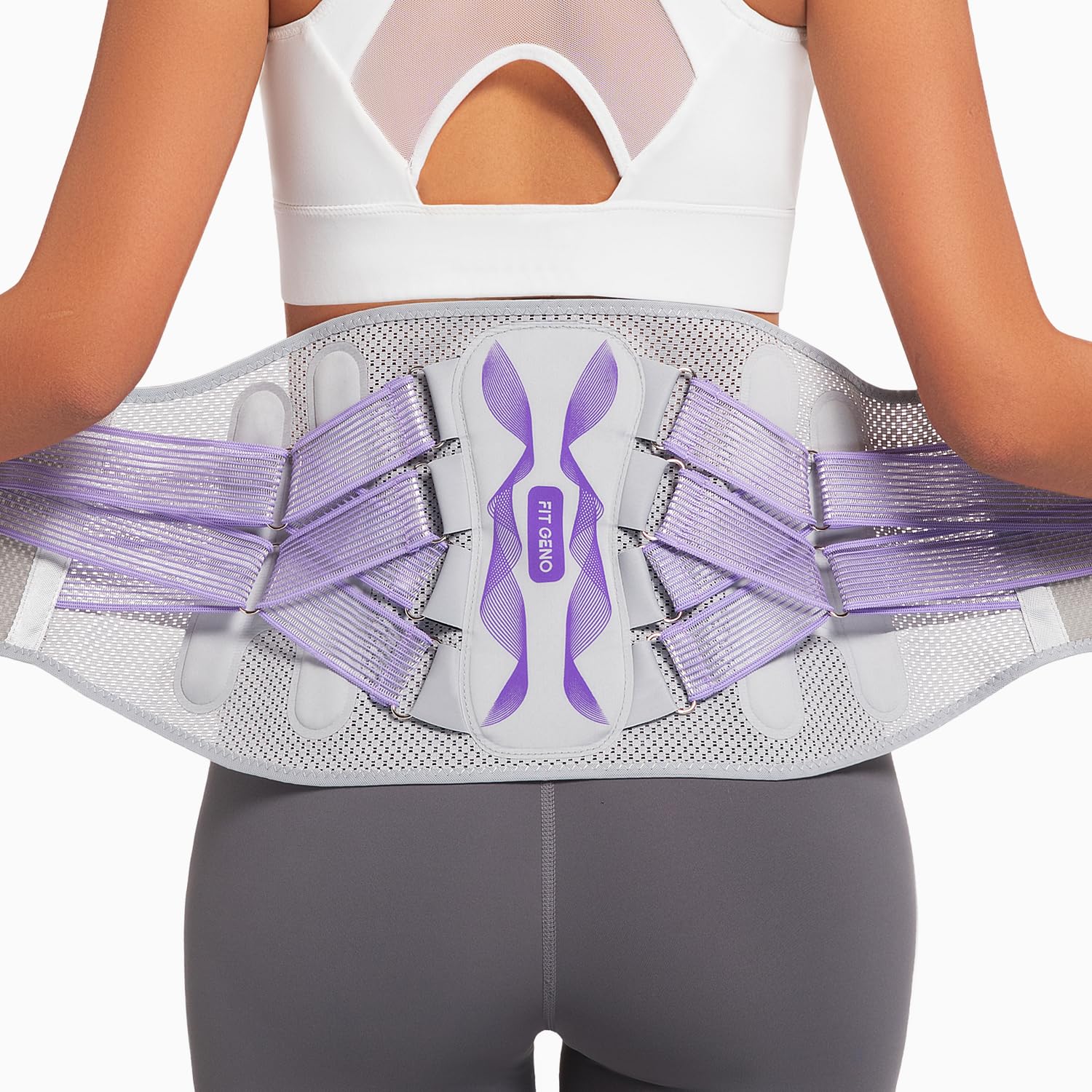 Fit Geno Back Brace for Lower Back Pain Relief and Support