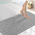 Smiry Bathroom Rug Mat 44x24 - Soft, Absorbent Chenille Bath Mat