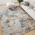 8x10 Area Rug for Living Room - Washable Boho Modern Accent Rug