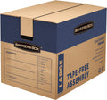 Bankers Box Large Prime Moving Box 6 Pack - Tape-Free Durable Storage