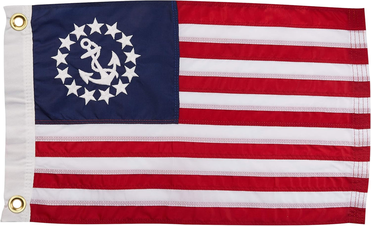 US Yacht Ensign Sewn Boat Flag - Durable Nylon and Polyester Flag