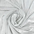 White Crushed Velvet Fabric by the Yard - 60/62in Wide, 250 GSM