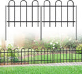 Metal Garden Fence 18 in H x 16 ft L - No Dig Decorative Yard Border