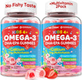 Omega 3 EPA/DHA Filled Gummies for Kids - Multivitamin + Bone Support