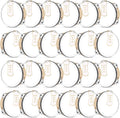 6in Wedding Tambourine Set 24 Pack - Wood Handheld Party Favors