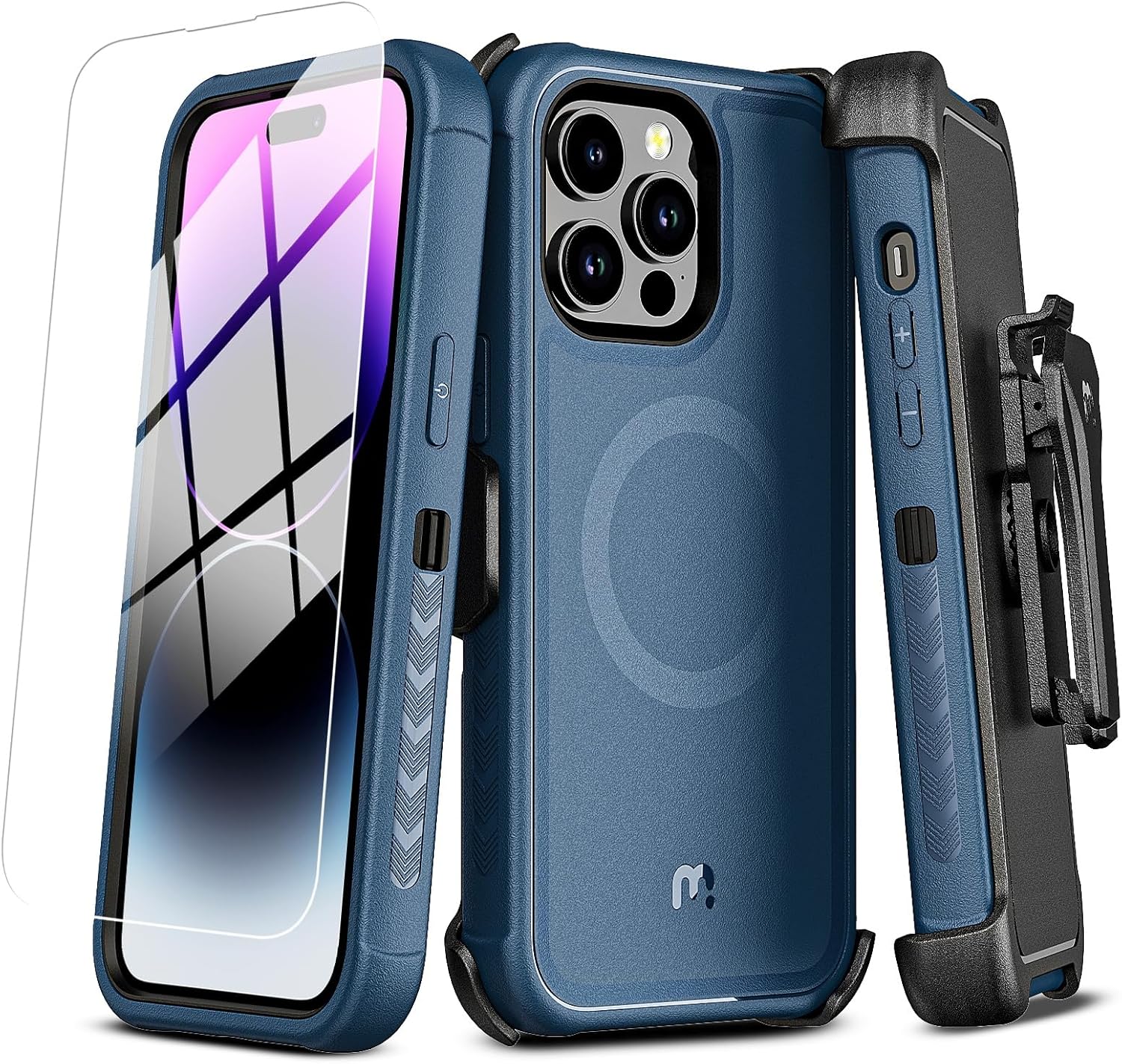 Rugged Protection iPhone 14 Pro Max Case with Holster Clip