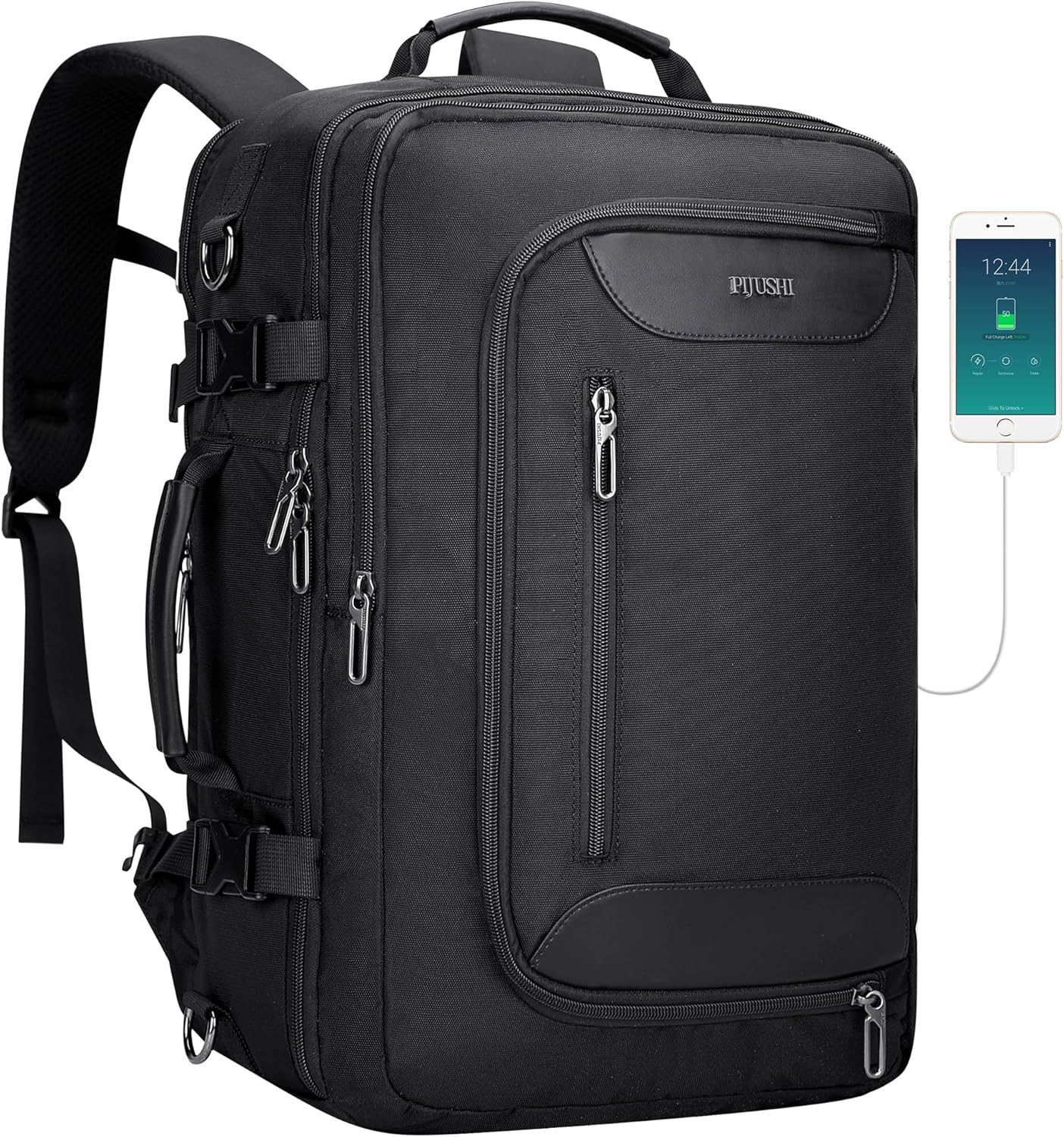 PIJUSHI Travel Backpack for Women Men Flight Approved Carry on Bag