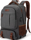 Tzowla Canvas Laptop Backpack Fits 15.6 in - Durable Travel Rucksack