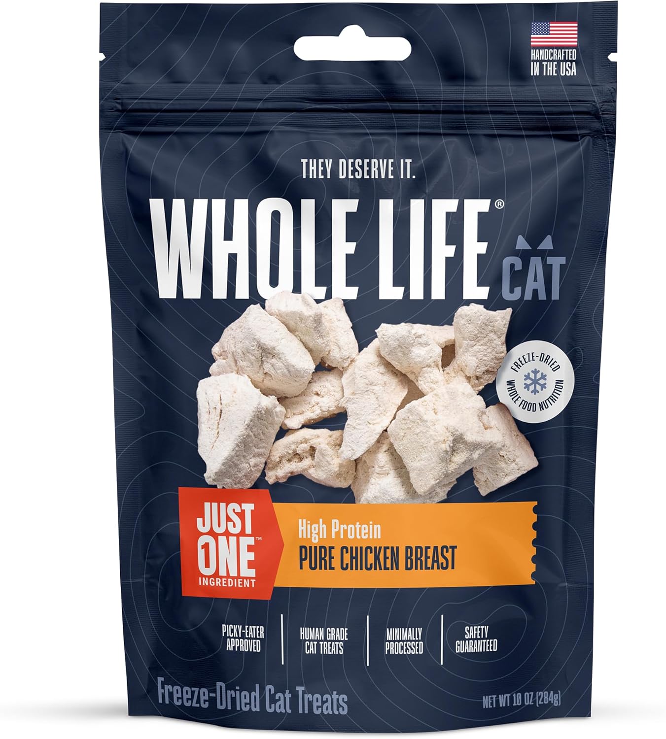 Whole Life Cat Freeze Dried Chicken Treats for Healthy Cats