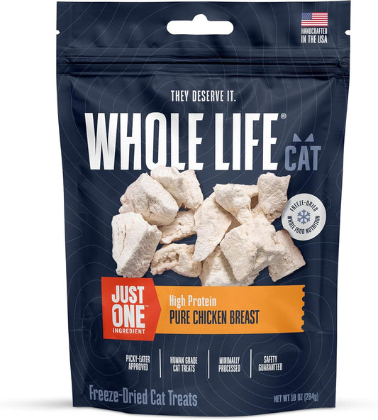 Whole Life Cat Freeze Dried Chicken Treats for Healthy Cats