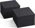 200-Pack Black Cocktail Napkins - Luxe Linen-Feel Servietto