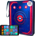 Card Binder 9 Pocket 900 Pockets - 3D PU Leather Zipper Binder