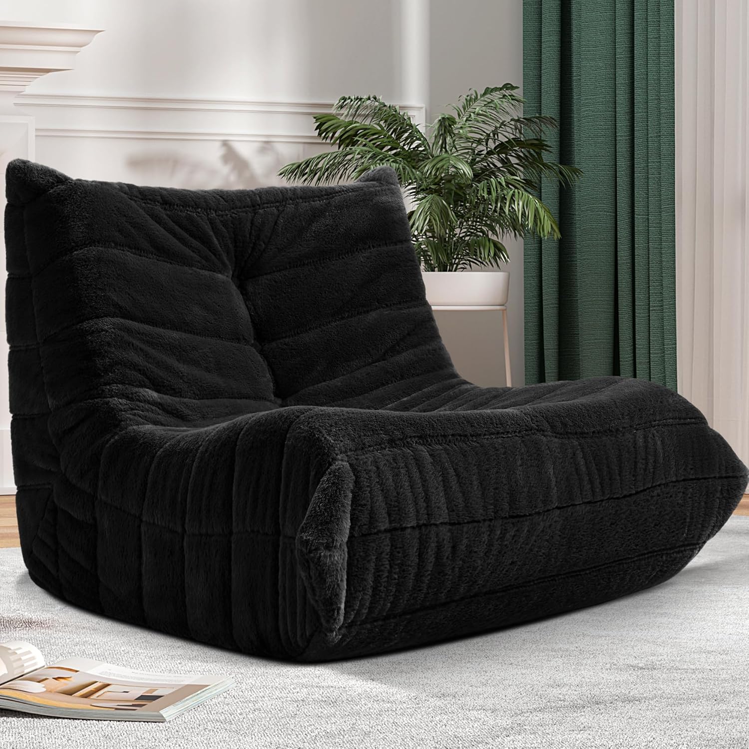 Bean Bag Chair Big Sofa for Adults with Memory Foam Comfort