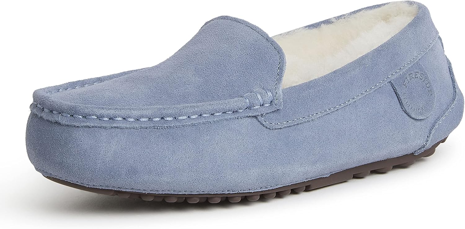 Fireside by Dearfoams Women's Shearling Indoor/Outdoor Slippers