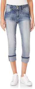 WallFlower Luscious Curvy 23.5ft Crop Mid-Rise Jeans