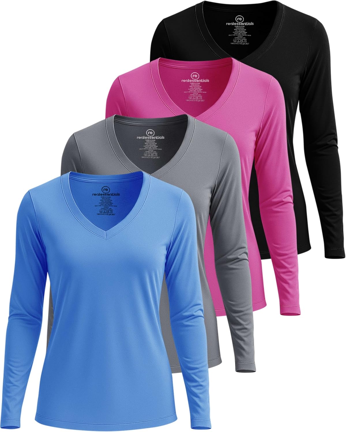 Moisture-Wicking Long Sleeve Athletic T-Shirts for Women