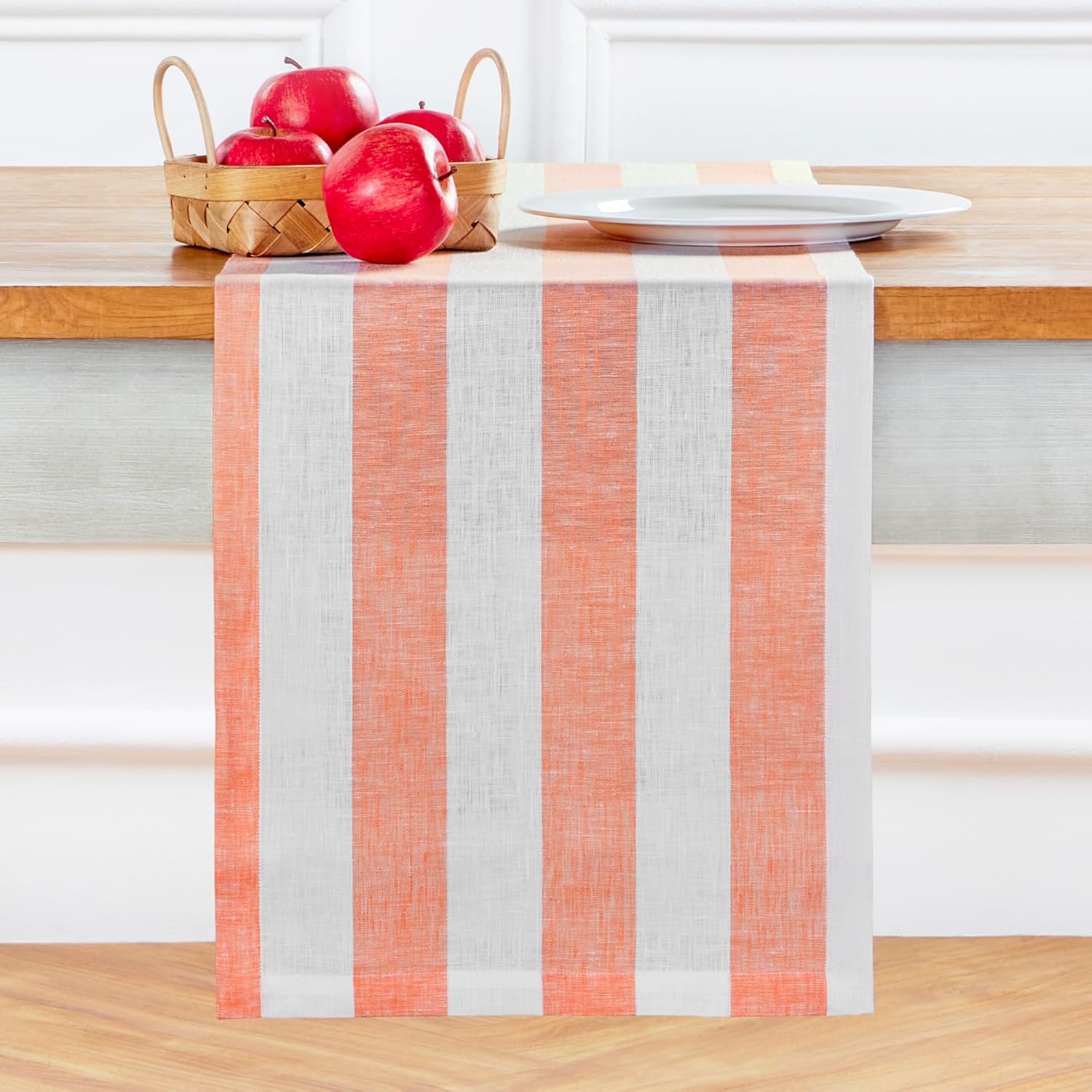Pure Linen Table Runner 14 x 108 Inch for Stylish Dining
