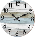 CHYLIN Wall Clock 16 in Silent Non Ticking Coastal Clock - Quiet