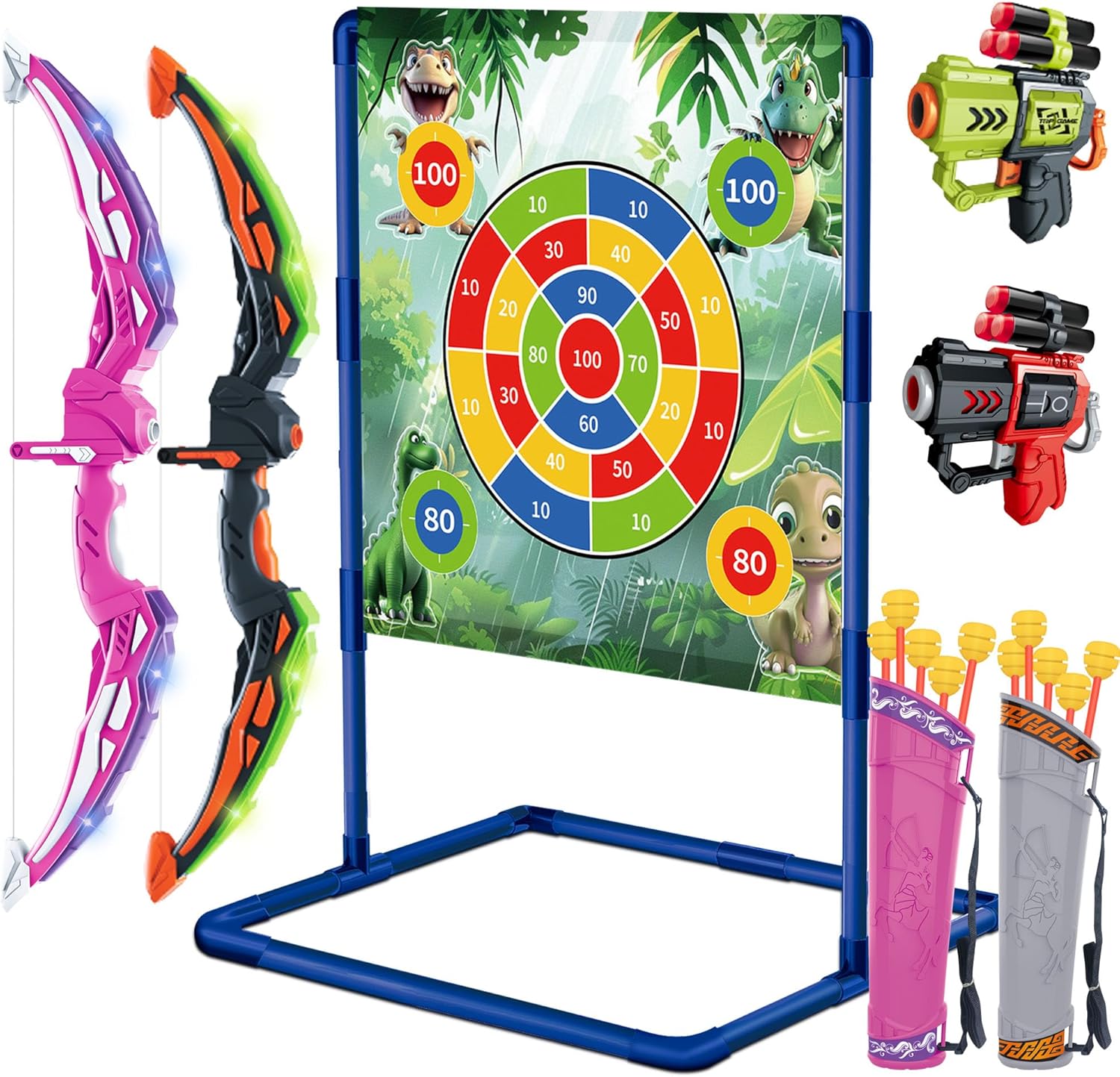 Light-Up 4-in-1 Archery Set for Kids!