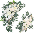 Pack of 2 Wedding Arch Hanging Flowers Floral Swag - Reusable White