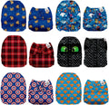 Mama Koala Cloth Diapers One Size Pocket Shells - Reusable Value Pack