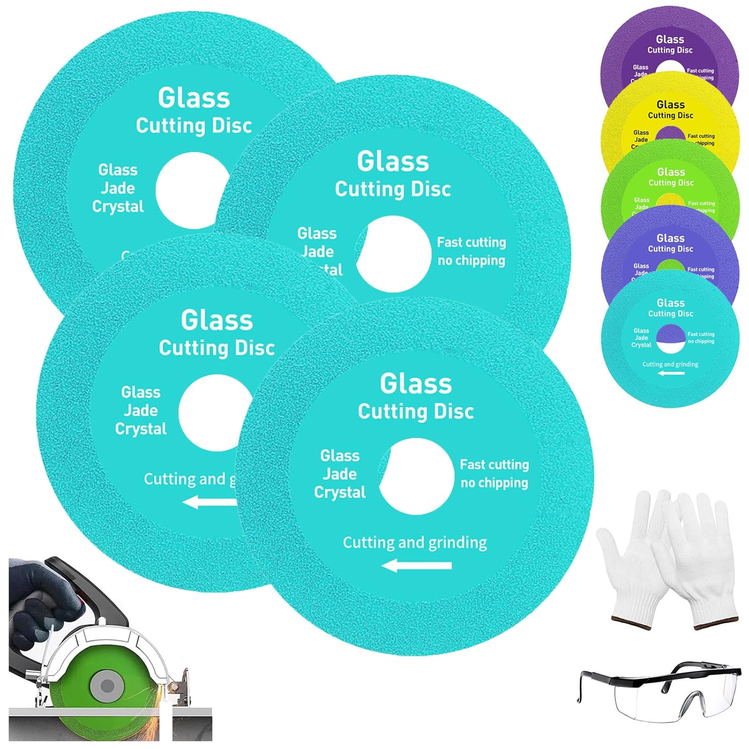 Indestructible Glass Cutting Disc + Safety Gear!