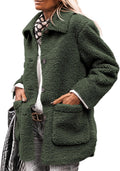 PRETTYGARDEN Womens Winter Faux Fur Coat - Cozy Sherpa Jacket