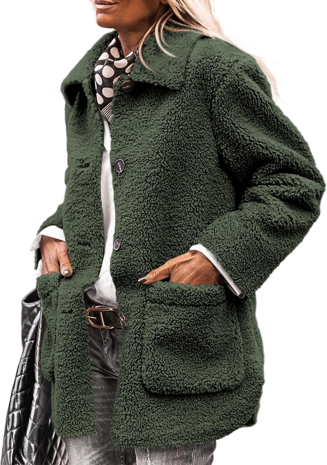 Winter Faux Fur Coats for Women - Trendy Sherpa Jacket