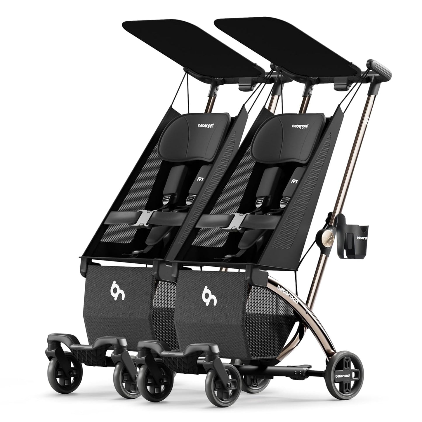 Beberoad Love R1 Auto-Folding Ultra Lightweight Double Stroller
