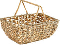 Wicker Picnic Basket with Handles - Handcrafted Storage & Picnic