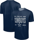 FOCO Dallas Cowboys Distressed Performance Crewneck T-Shirt - Game Day