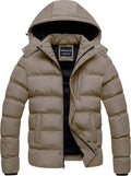 CREATMO US Men's Puffer Jacket Waterproof Winter Parka - Warm Hiking
