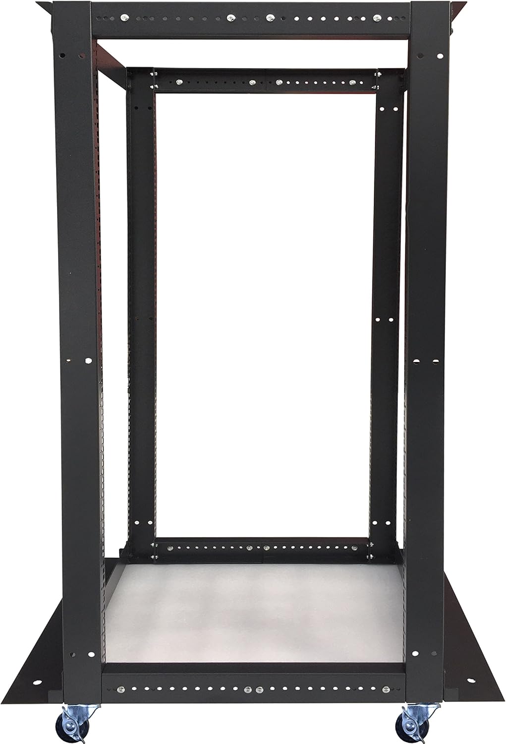 Sysracks 4 Post Open Frame Server Rack with Wheels for IT Gear