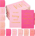 20 Pcs Christian Gifts Bulk with Pink Leather Journals and Pens