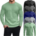 5 Pack Thermal Waffle Shirts for Men - Comfortable Everyday Layers 5%