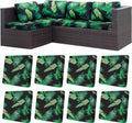 8Pcs Stretch Patio Cushion Covers - Flexible Outdoor Replacement