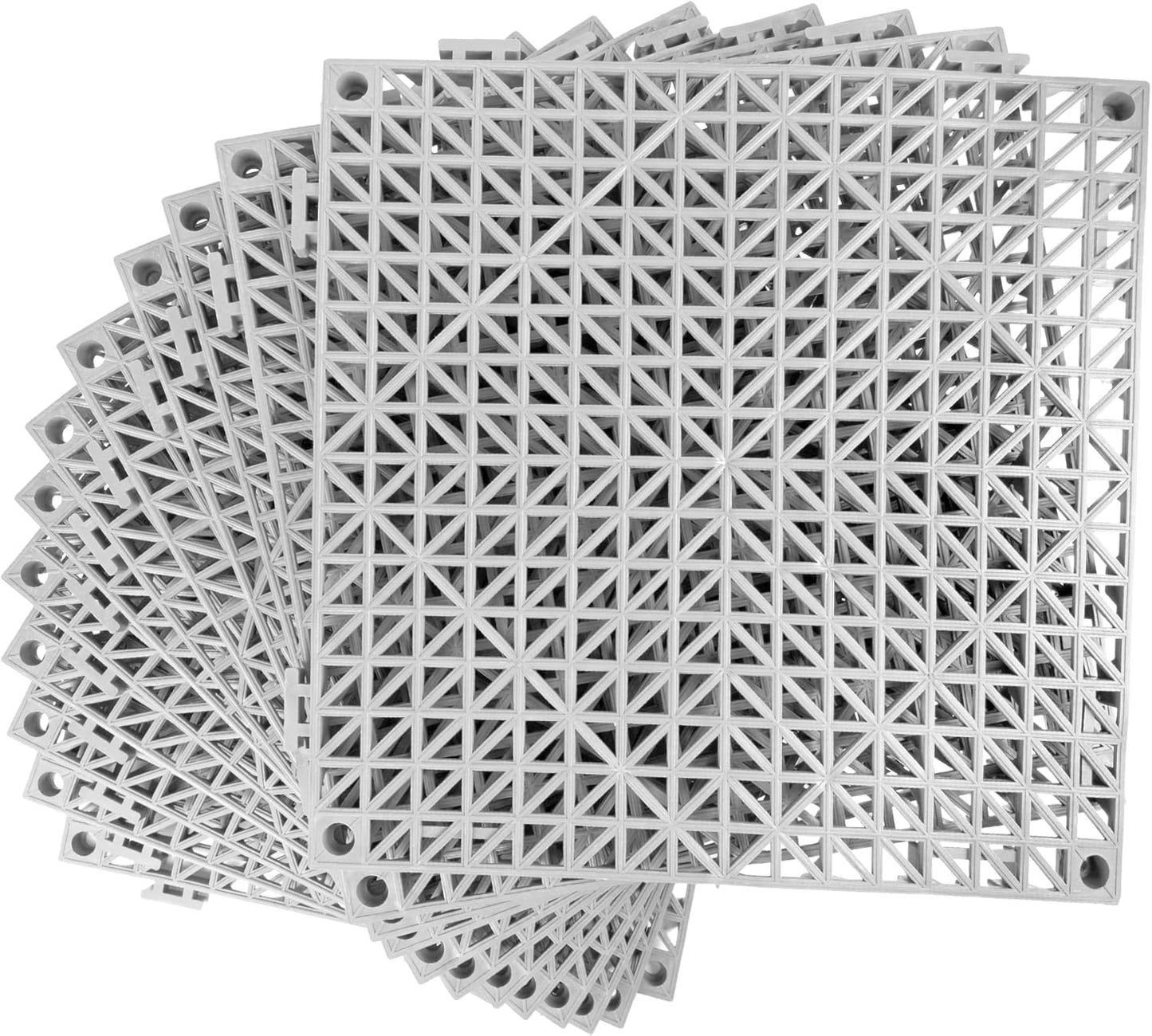 MYFAMIREA Modular Interlocking Cushion Non-Slip Drainage Mats
