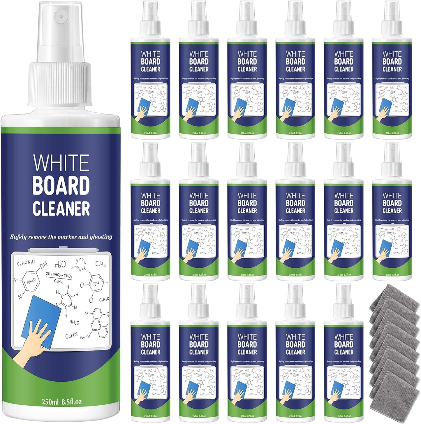 16 Pack Whiteboard Cleaner Spray for Effective Stain Removal