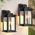 Dusk to Dawn Outdoor Wall Lights 2 Pack - Automatic Porch Lighting