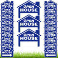 Open House Signs 21 Pack with Metal H Stakes - Directional Yard Signs
