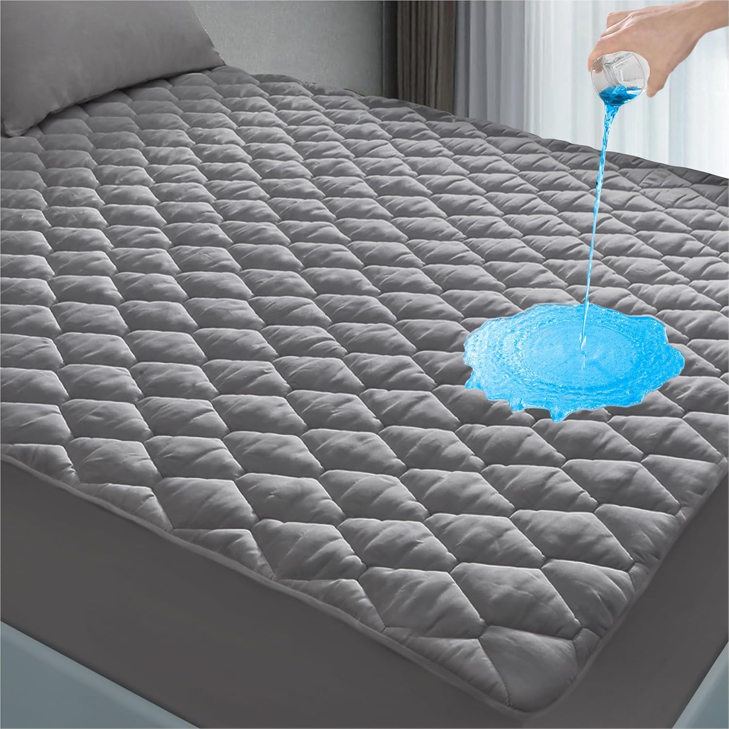 Lunsing Twin XL Mattress Protector for College Dorm Comfort