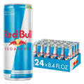 Red Bull Sugar Free Energy Drink Pack of 24 - 80mg Caffeine per Can