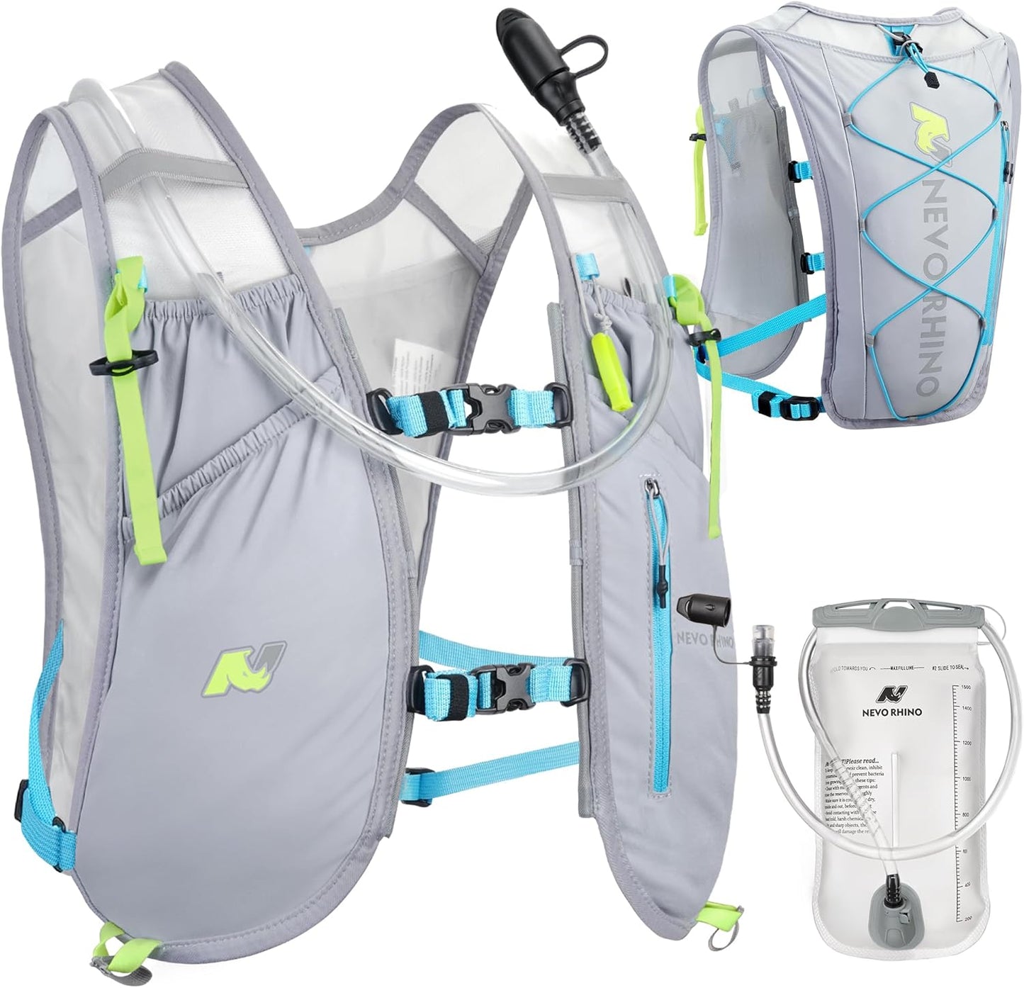 Waterproof Running Vest with 1.5L Bladder for Hydration