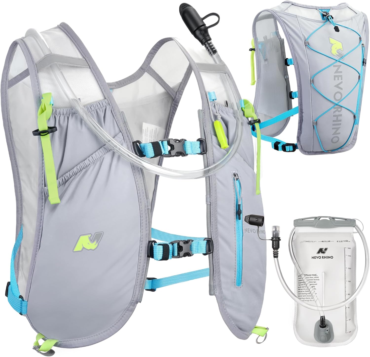 Waterproof Running Vest with 1.5L Bladder for Hydration